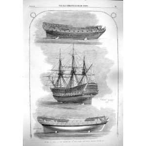  1865 Model Ships Kensington Museum Victory Balcaens