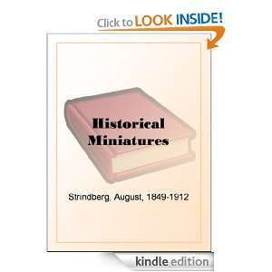 Historical Miniatures August Strindberg  Kindle Store