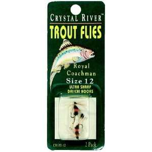  Trout Flies Royal Coachman Fishing Lure Size 12 Sports 