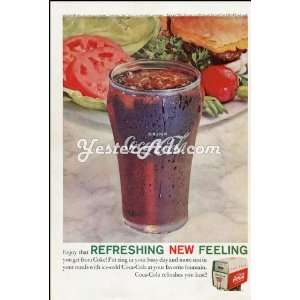  1961 Vintage Ad Coca Cola Refreshing New Feeling 