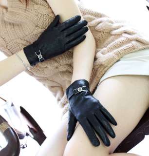 New WARMEN Womens GENUINE LAMBSKIN leather fashion grace winter warm 