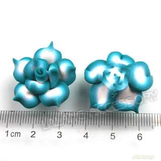   Flower 25mm Fimo Polymer Clay Beads Jewelry Findings 111649  