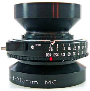   sironar n 210mm f 5 6 mc lens with copal 1 shutter condition mint