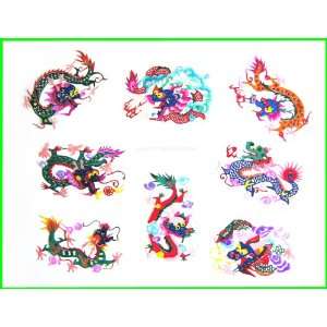  CHINESE PAPER CUTS CRAFTS FOLK ART   ZODIAC DRAGON 