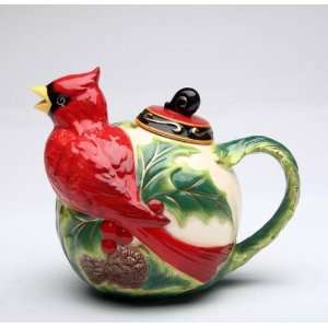  with Pine Cones/Holly Berries Teapot Collectible