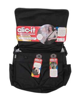 NEW CLIC IT Black Smart Diaper Hand Travel Bag System 092317088758 