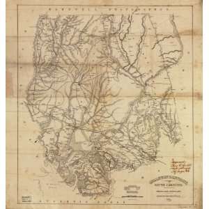 Civil War Map Colleton District, South Carolina / surveyed by Saml. A 