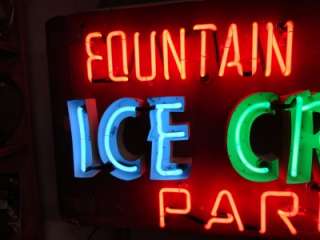Vintage Coca Cola Clock Fountain Service Ice Cream Parlor Neon No 