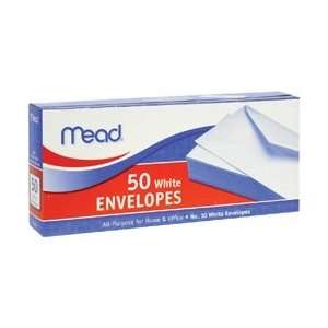  Mead Boxed Envelopes 4 1/8X9 1/2 50/Pkg White; 4 Items 