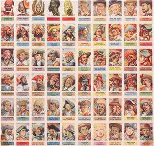 1949 Topps X Ray Round Up Complete Set (200) on Sheets  