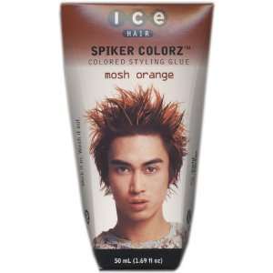  Ice Hair   Spiker Colorz Colored Styling Glue, Mosh Orange 