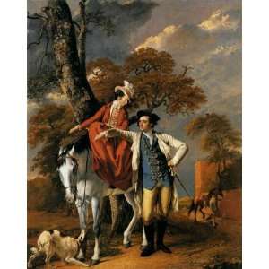   Wright of Derby   24 x 30 inches   Mr and Mrs Coltman