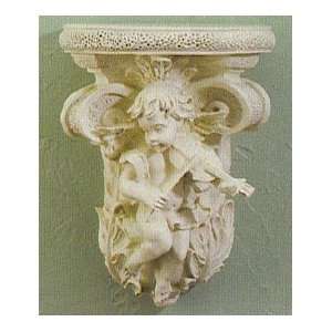  Sculpted Cherub Wall Shelf