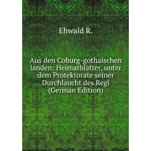   seiner Durchlaucht des Regi (German Edition) Ehwald R. Books
