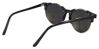 Wayfarer Clubmaster Browline Black Sun Glasses 093SG  