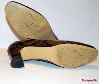 Ros Hommerson womens heels pumps shoes 6.5 M brown LE  