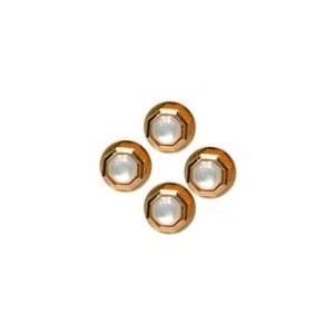  Mother of Pearl Octagon Gold Dress Studs Jewelry