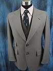 Vtg 4Pc Piece Brown Tan Wool Suit~Coat~2 Pants~ Reversible Vest 40R 