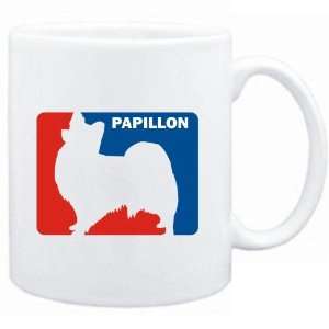  Mug White  Papillon Sports Logo  Dogs