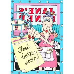  Humor Get Well Greeting Card Waitress Health & Personal 