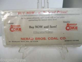 Lot 2 Older Advertising NERAD BROS.COAL CO Koppers Coke  
