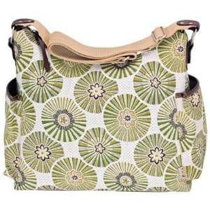  OiOi Green Floral Disc Hobo Diaper Bag Baby