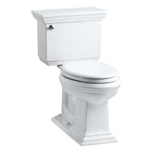   Height Two Piece Elongated 1.28 gpf Toilet with Stately Design, White