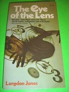   THE LENS ~ BY LANGDON JONES 1973 1ST COLLIER BOOKS EDITION SF PB BOOK