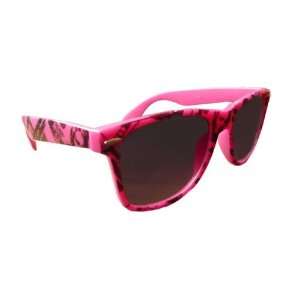  Wayfarer Style $$ Money Print Fashion Sunglasses   Pink w/Black Stamp