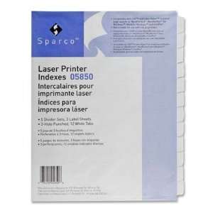    Sparco Laser Printer Indexing System Dividers
