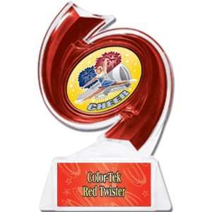  Cheerleading Hurricane Ice 6 Trophy RED TROPHY/RED TWISTER 