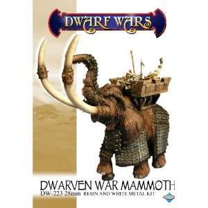  Dwarf Wars Miniatures Mercenary Dwarf War Mammoth (1 