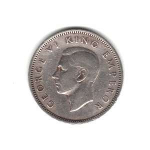  1947 New Zealand Shilling Coin KM#9a 