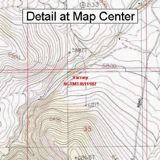 USGS Topographic Quadrangle Map   Varney, Montana (Folded/Waterproof 