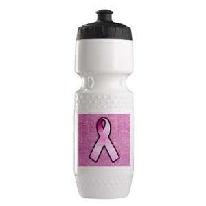  Trek Water Bottle White Blk Breast Cancer Pink Ribbon 