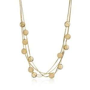  Italian Bead Station Necklace In Vermeil Jewelry