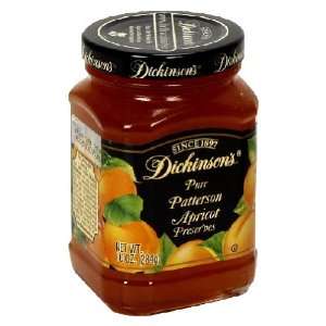 Dickinson, Preserve Apricot, 10 OZ (Pack of 6)