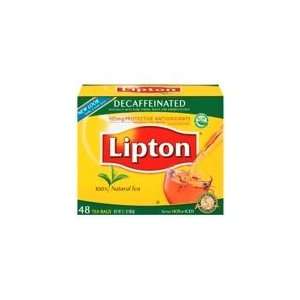 Lipton Decaf Tea Bags 48S (3 Pack)  Grocery & Gourmet 