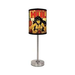  She Hulk/Cover Table Lamp With Brushed Nickel Base