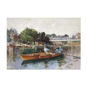   Boating Party On The Thames At Cookham Giclee
