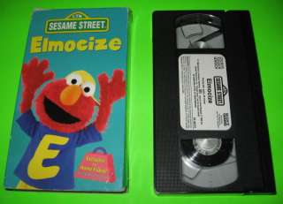 Sesame Street Elmocize VHS Elmos Exercise Camp C Lauper  