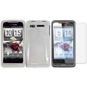  Clear Hard Case Cover+LCD Screen Protector for HTC Merge 