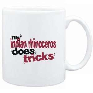  Mug White  My Indian Rhinoceros does tricks  Animals 
