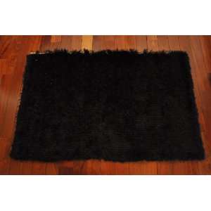  Adorlee Hand Knotted Silk Shaggy Rug 