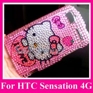Hello kitty Bling Case Cover HTC Sensation 4G z710e IL  