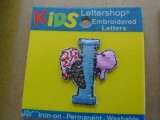 EMBROIDERED KIDS IRON ON CRAFT LETTERS PICK ANY LETTER  