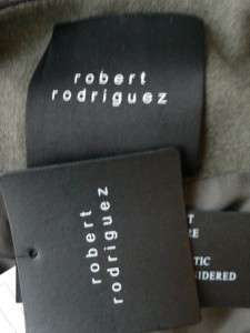 Robert Rodriguez Black Leather Ponte Crop Jacket NWT 4  
