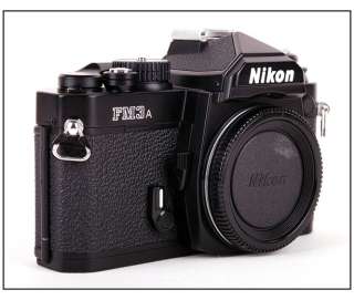   FM3A 35mm SLR film camera body in black paint 018208016679  