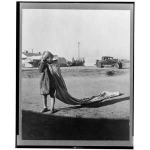  Young cotton picker. Kern County migrant camp,CA,1936 