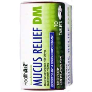  Mucus Relief DM, Expectorant & Cough Suppressant, 10 